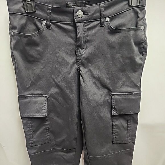 Prana Meme Pants Cargo Outdoors Black Women’s Size 2 - Picture 2 of 11